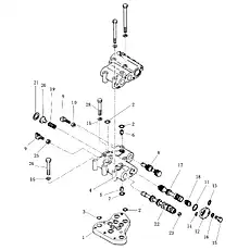 Гайка M10 GB/T6186-2000 - Блок «Клапан управления коробкой передач (004903015A0400000) (1/2)»  (номер на схеме: 25)