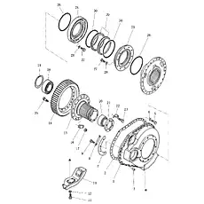 О-образное кольцо 409,4×5,7 - Блок «Концевая передача (004903027A0000000) (2/3)»  (номер на схеме: 26)