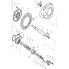 Установочный штифт - Блок «Концевая передача (004903027A0000000) (3/3)»  (номер на схеме: 13)