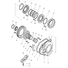 Болт M20×50-10,9 GB/T5783-2000 - Блок «Концевая передача (004903127A0000000) (2/3)»  (номер на схеме: 5)