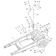 Гайка M16×1,5-10 GB/T6171-2000 - Блок «Машинная рама в сборе (004903121A0000001)»  (номер на схеме: 3)