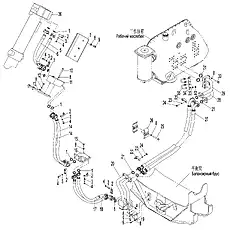 Резиновый шланг в сборе F2SN15(L72)19 161616-1700×A-0-180S - Блок «Масляный контур подъема отвала (004903052A0000002) (1/2)»  (номер на схеме: 27)