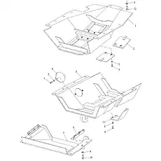 Болт M12×35-10,9 GB/T5783-2000 - Блок «Нижний защитный кожух (004903056A0000001)»  (номер на схеме: 4)