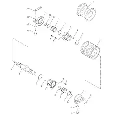 О-образное кольцо 109,4×3,1 - Блок «Опорный каток (004903130A0280000)»  (номер на схеме: 7)