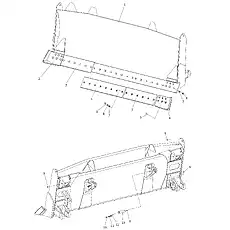 Болт M20×70-8,8 GB/T21934-2000 - Блок «Прямой отвал (004903071A0000000)»  (номер на схеме: 5)