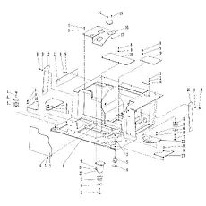 Болт M12×35 GB/T5783-2000 - Блок «Рама пола (004903055A0400001)»  (номер на схеме: 24)