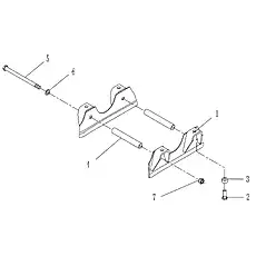 Гайка M24-10 GB/T6170-2000 - Блок «Упор опорного катка (004903130A0000000) 2»  (номер на схеме: 7)