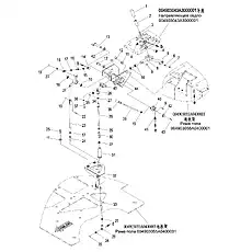 Рукоятка M12×1,5 - Блок «Управление коробкой передач (004903043A0000001) (2/3)»  (номер на схеме: 1)