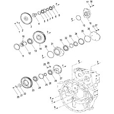 Узел картера маховика (004903007A0000000) (2/3)