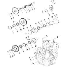 Подшипник 3G310 GB/T276-1994 - Блок «Узел картера маховика (004903007A0000000) (2/3)»  (номер на схеме: 24)