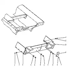 Болт M16×55-10,9 GB/T5783-2000 - Блок «Задний фартук (004903055A4000001)»  (номер на схеме: 1)