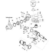 Cover - Блок «Air Intake And Exhaust Assembly (004906202C0000000) (1/2)»  (номер на схеме: 31)