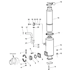 Washer - Блок «Air Intake And Exhaust Assembly (004906202C0000000) (2/2)»  (номер на схеме: 20)