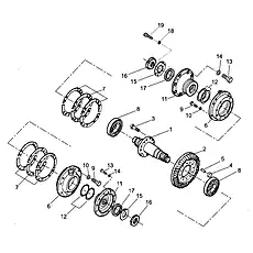 Shim Assembly - Блок «Bevel Gear Drive (004902022A0000000)»  (номер на схеме: 7)