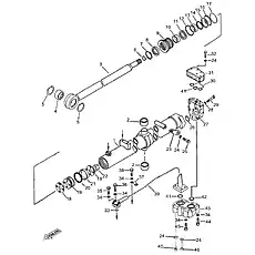 Bolt M12×75-10.9 01010-51275 - Блок «Blade Lift Cylinder (004906063A0200000)»  (номер на схеме: 32)