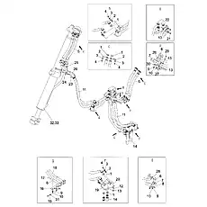 Flange FL-16 - Блок «Blade Lift Piping (004906052A0000001) (2/2)»  (номер на схеме: 2)