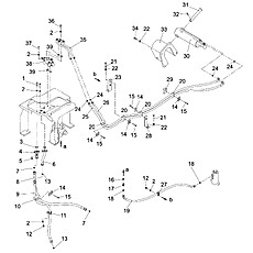 Blade Lift Servo Valve Piping (004906237A0000001)