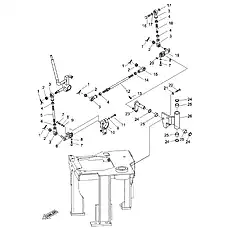 Rocker - Блок «Blade Tilt And Ripper Control Linkage (004906234A0000001)»  (номер на схеме: 23)