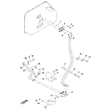 Blade Tilt Hydraulic Piping (004902018A0000001) (2/2)