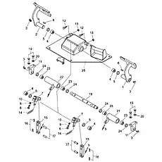 Pin B14×40 GB/T882-2008 - Блок «Brake Pedal (004906241A0000000)»  (номер на схеме: 17)