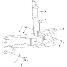 Washer 39 - Блок «Drawbar (004902069A0000000)»  (номер на схеме: 1)