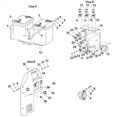 Battery Relay MZJ­600S/24.48A1 - Блок «Electronic System (combination instrument) (004906277B0000000) (2/2)»  (номер на схеме: 9)