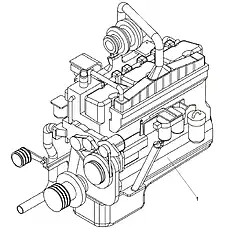 Engine Mounting - Блок «Engine Mounting (004902001B0000000) (1/2)»  (номер на схеме: -)