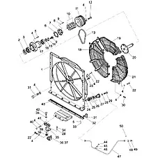 Bolt M8×20-10.9 - Блок «Fan Guard And Net (004902003B2000000)»  (номер на схеме: 44)