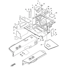 Floor Frame - Блок «Fender (004906255A0000000) (1/3)»  (номер на схеме: 16)