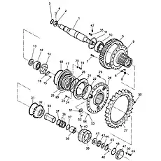 Semi-Shaft - Блок «Final Drive Gear Shaft And Sprocket (004902027A0000000)»  (номер на схеме: 1)