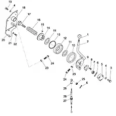 Bracket - Блок «Fuel Control Lever (004906242A0000000) (1/3)»  (номер на схеме: 18)