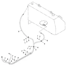 Washer 10 - Блок «Fuel Piping (004906204A0000001)»  (номер на схеме: 2)