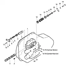 Tilt Cylinder Control Valve Assembly C - Блок «Hydraulic Tank (004902060A0000000) (5/5)»  (номер на схеме: -)