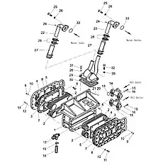 Tube - Блок «Oil Cooler Assembly (004902009A0000000)»  (номер на схеме: 22)