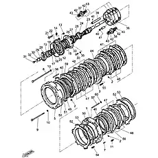 Drive Shaft 175-15-42112 - Блок «Planetary Gear And Shaft (1/2)»  (номер на схеме: 23)