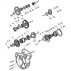 O-Ring 151×3.5 - Блок «Power Take Off (004902007A0000000)»  (номер на схеме: 12)