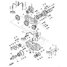 Pin, Dowel 10h8×26 GB/T119.1-2000 - Блок «Power Take-Off Case (004902038A0000000)»  (номер на схеме: 48)