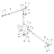 Oil Cup M10×1 - Блок «Ripper Control (004906235A0000001) (2/3)»  (номер на схеме: 9)