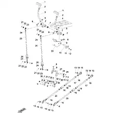 Nut M12 GB/T6170-2000 - Блок «Steering And Brake Assembly (004906241A0000000)»  (номер на схеме: 5)