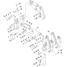 Bushing - Блок «Three-Shank Ripper (004906278A0000000)»  (номер на схеме: 13)