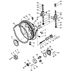 Safety Valve Spring 195-13-16131 - Блок «Torque Converter Housing And Regulating Valve (004902013A0000000)»  (номер на схеме: 44)