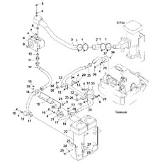 Torque Converter Piping (004906249A0000001) (1/2)