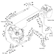 Pipe - Блок «Torque Converter Piping (004906249A0000001) (2/2)»  (номер на схеме: 16)