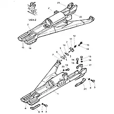 Pin 10m6.20 GB/T119.1-2000 - Блок «Track Frame (004902030A0000000)»  (номер на схеме: 7)