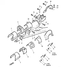 Right Cover - Блок «Track Frame Cover (004902030A0000000)»  (номер на схеме: 18)