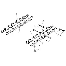 Guard - Блок «Track Roller Guard (004902030A0000000)»  (номер на схеме: 3)