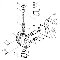 Recoil Spring 175-15-14120 - Блок «Transmission Control Valve (1010302591)»  (номер на схеме: 2)