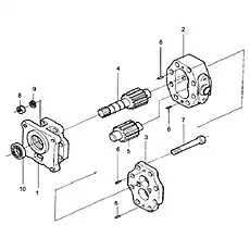 Seal, Oil 07430-71160 - Блок «Transmission Pump (1010000700)»  (номер на схеме: 10)