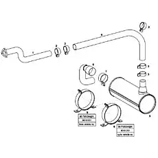 END TUBE CPL. - Блок «644.5600 EXHAUST SYSTEM»  (номер на схеме: 8)