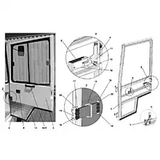 DOOR SEALING RUBBER PROFILE - Блок «660.4800.01 DOOR RIGHT»  (номер на схеме: 13)